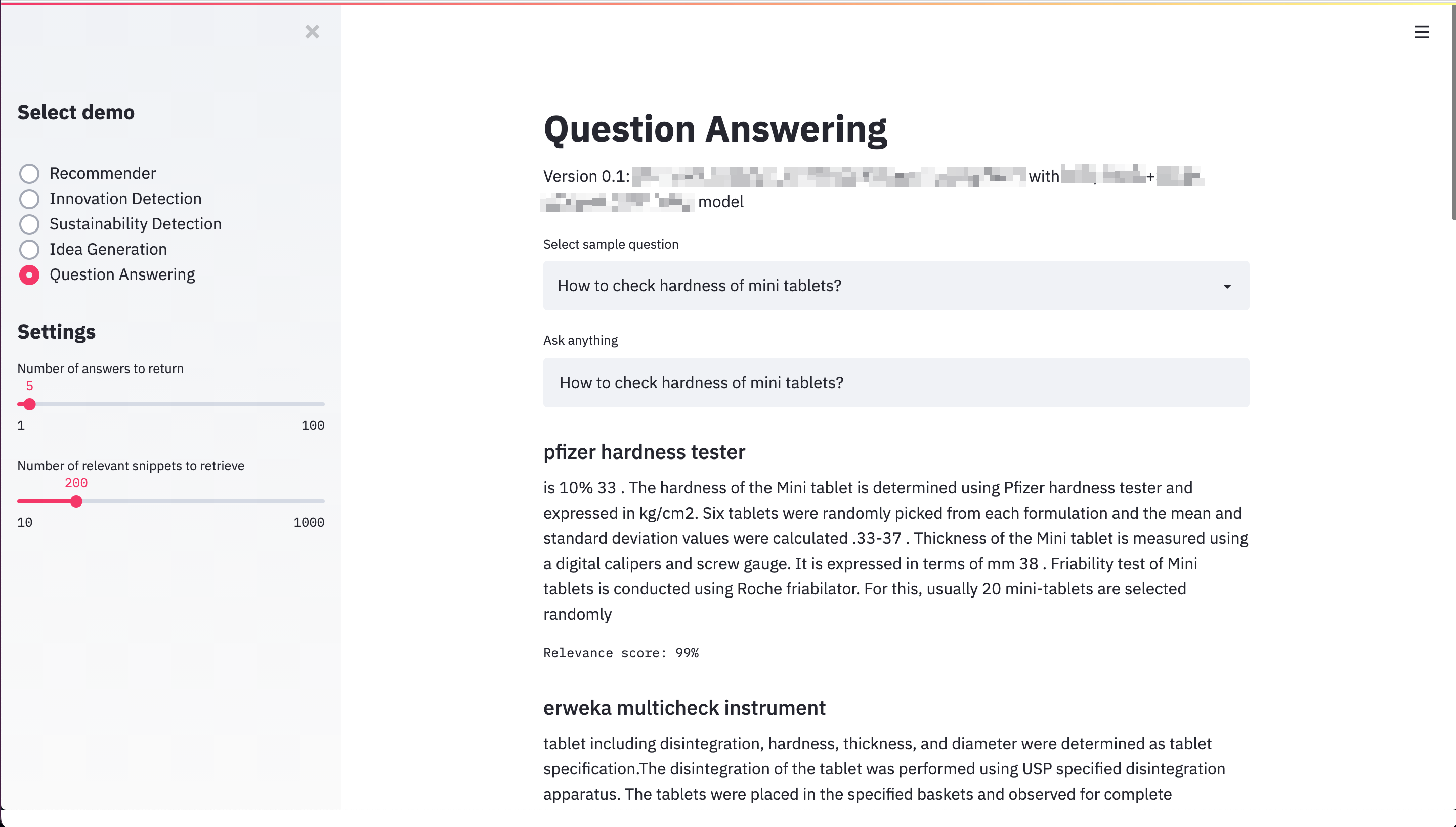 Q&A System Prototype